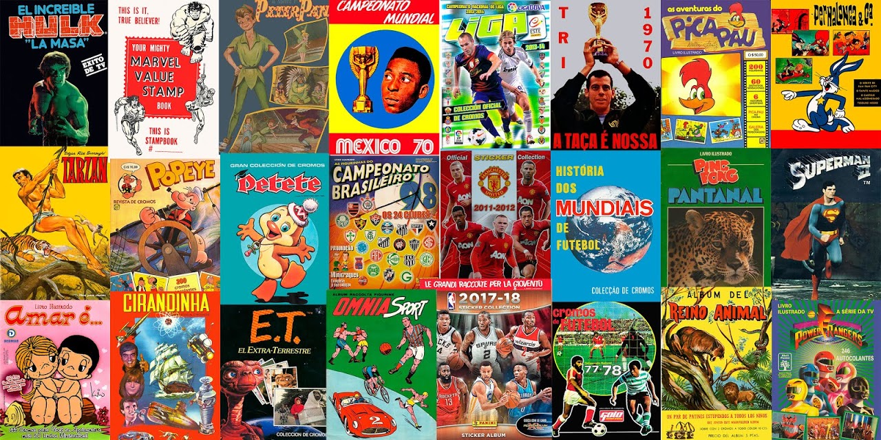 Álbuns de Figurinhas Anos 80 e 90 – Você se Lembra