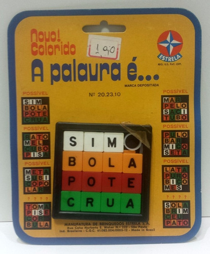 Quebra-cabeça Racha-Cuca Anos 80 e 90