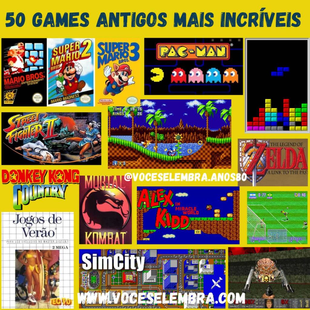 Site reúne quase 7 mil jogos grátis antigos (games dos anos 80/90/00)