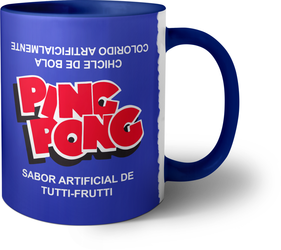 Caneca Chiclete Ping Pong